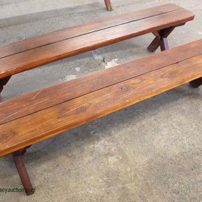  Bench Made Cross Buck Picnic Table with Benches

Auction Estimate $300-$600 â€“ Located Inside 