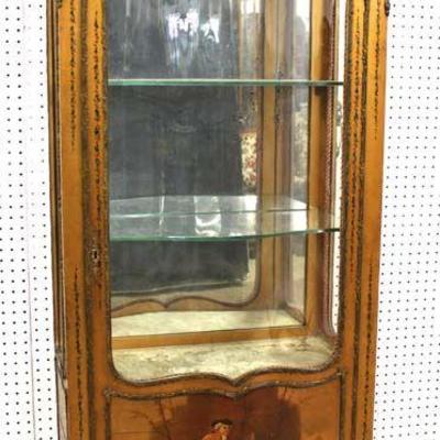  ANTIQUE Vernis Martin Paint Decorated Mirror Back Crystal Cabinet

Auction Estimate $300-$600 â€“ Located Inside 