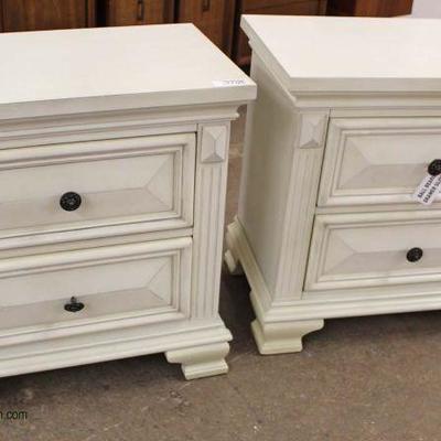  NEW PAIR of Contemporary White 2 Drawer Decorator Night Stands

Auction Estimate $100-$300 â€“ Located Inside 