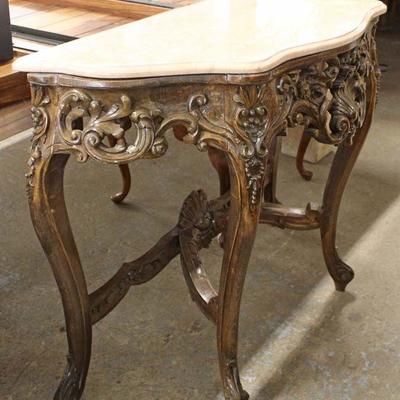  SELECTION of Marble Top Carved Paint Decorated French Style Console Table

Auction Estimate $100-$300 â€“ Located Inside 