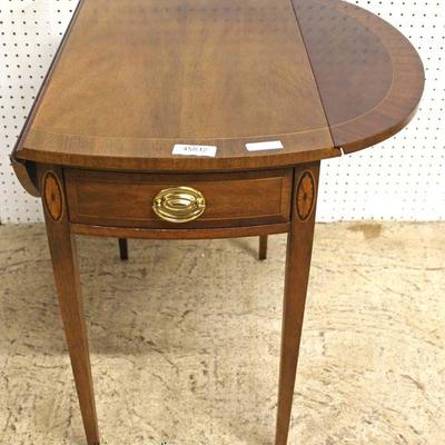  Mahogany â€œCouncill Furnitureâ€ Pembroke Drop Side One Drawer Table

Auction Estimate $100-$300 â€“ Located Inside 