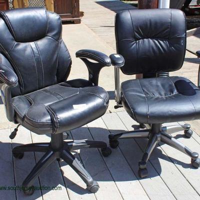  Selection of  Leather Office Chairs

Auction Estimate $50-$100 â€“ Located Field 