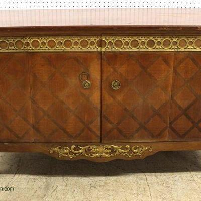  ANTIQUE Satinwood Parquet Front Buffet with Applied Bronze in the French Style

Auction Estimate $300-$600 â€“ Located Inside 