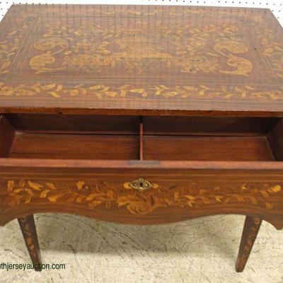  ANTIQUE Highly Inlaid One Drawer French Desk

Auction Estimate $200-$400 â€“ Located Inside 