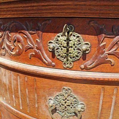  ANTIQUE Oak Carved Buffet

Auction Estimate $200-$400 â€“ Located Dock 