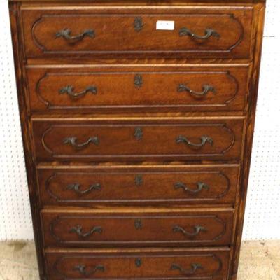  ANTIQUE Country French 6 Drawer High Chest

Auction Estimate $300-$600 â€“ Located Inside 