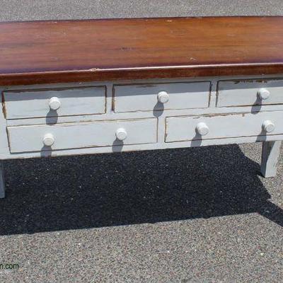  Antique Style Natural Finish Top Country Buffet

Auction Estimate $200-$400 â€“ Located Inside

  