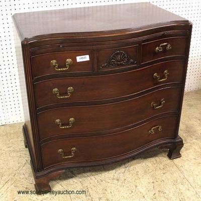  Mahogany 4 Drawer Bow Front Bachelor Chest with Pull Out Tray

Auction Estimate $200-$400 â€“ Located Inside 
