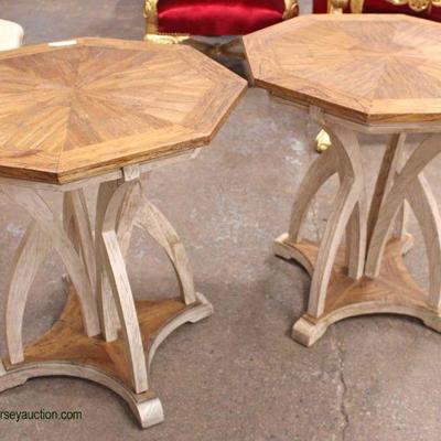  PAIR of â€œUtter Mostâ€ Decorator Reclaimed Wood Lamp Tables

Auction Estimate $100-$300 â€“ Located Inside

  