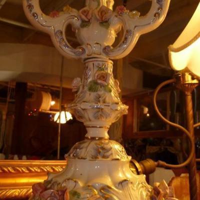 Shabby chic candlestick holder