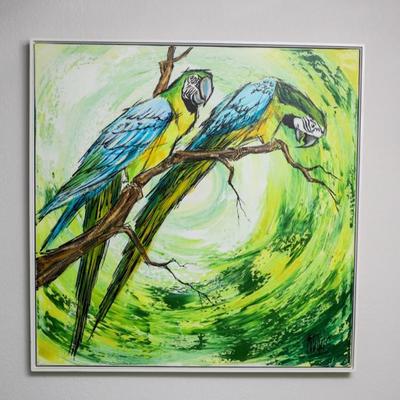MIchells Birds signed painting