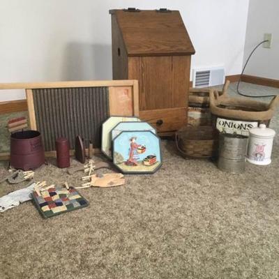 Vintage Laundry and Kitchen Decor