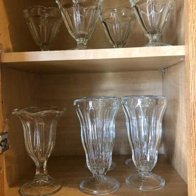 Ice cream sundae glasses.