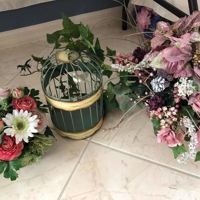Floral arrangements.