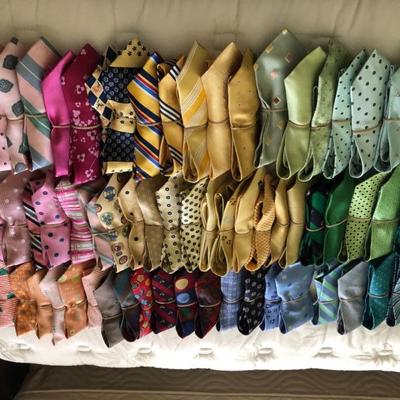 A colorful selection of men's ties!