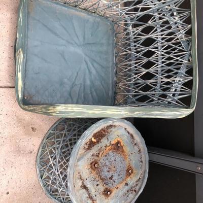 Many pieces of Vintage spun fiberglass outdoor furniture!