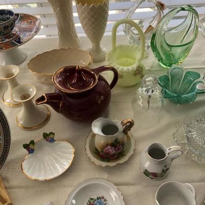 Ceramic, glass, porcelain decor items. - Including Belleek!