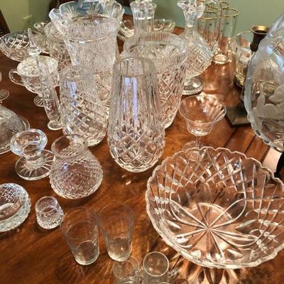 Crystal vases - all sizes.