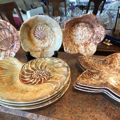 Beachy kitchen wares.