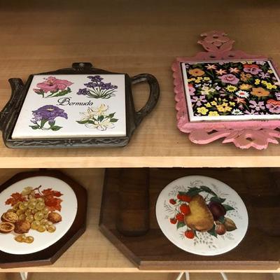 Vintage trivets.