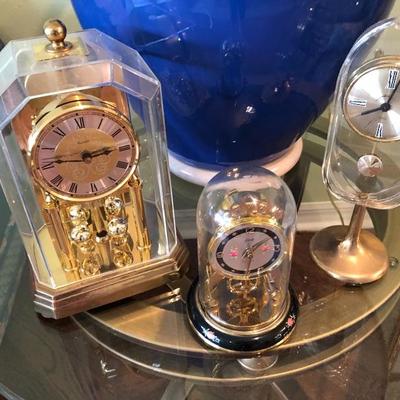 3 Vintage clocks.