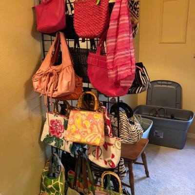 So many purses! 
