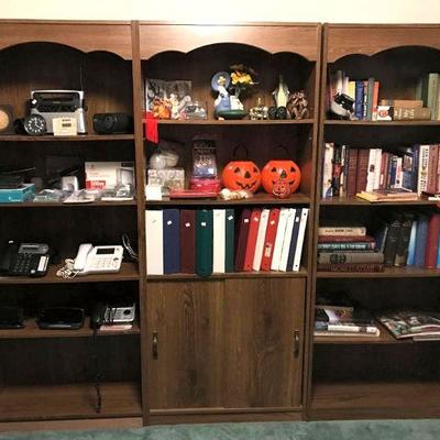 3 bookcases and misc.