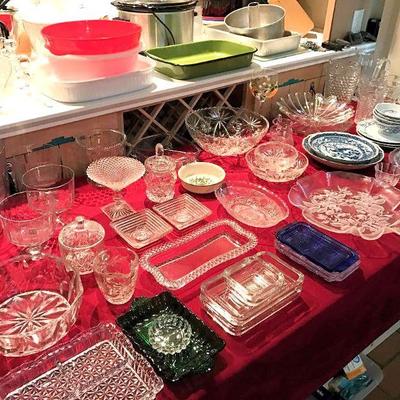 Crystal, glassware, and misc.