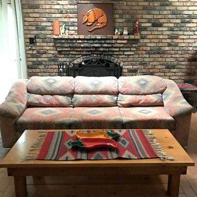 Southwest couch, Santa Fe SW coffee table