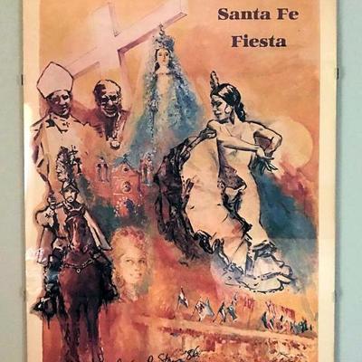 Signed Amy Stein Santa Fe poster