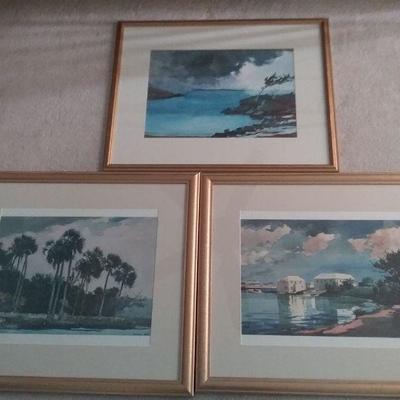 Winslow Homer Watercolor Framed Prints