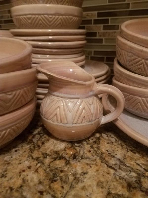 Studio Pottery Dinnerware Set Signed by the artist