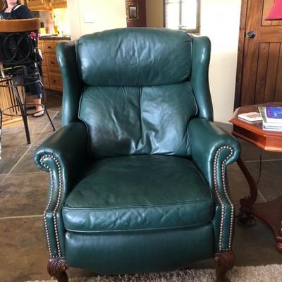 Leather sitting chair we have two 