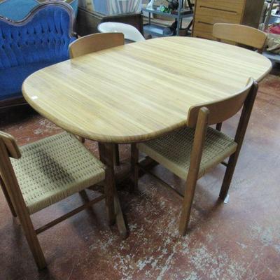 Modern Teak Dining Table & Chairs