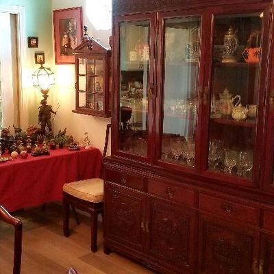 Large rosewood Chinese cabinet