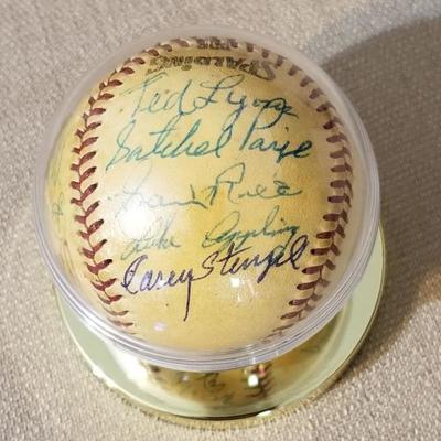 Satchel Paige signed ball