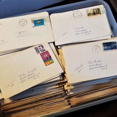 Hundreds of player autographs - this is a lifetime collection and these were obtained the old fashioned way.  The postmarks on the...