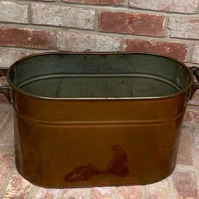 Large Copper Tub