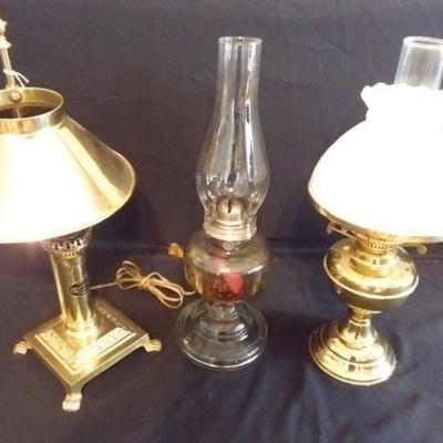 Brass Kerosene Lamps