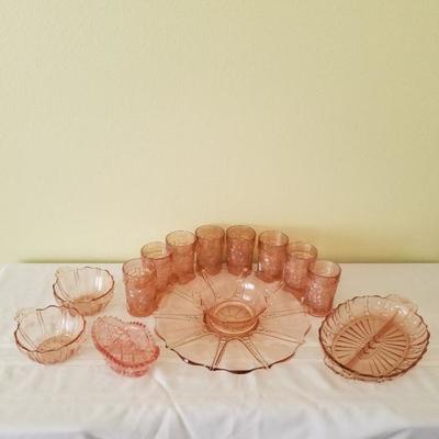 Oyster and Pearl Depression Glass
