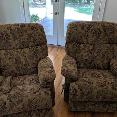 LazyBoy Recliners, one is electric
