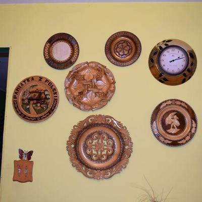 Wooden Collectible Plates