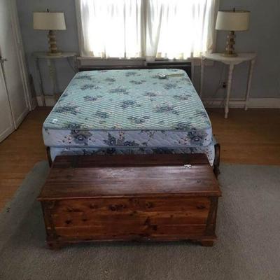 Cedar Chest, Tables, and Bed