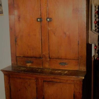 Antique Americana Stepback Cupboard