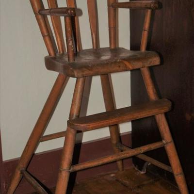 Antique Arrow Back Youth Chair. c. Mid 19th Century 
