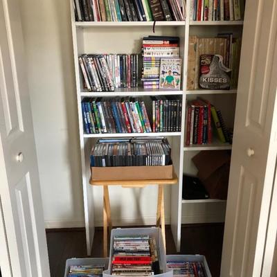 Books, magazines, DVDs.