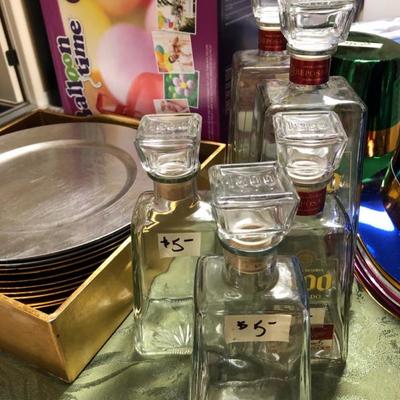 Liquor decanters.