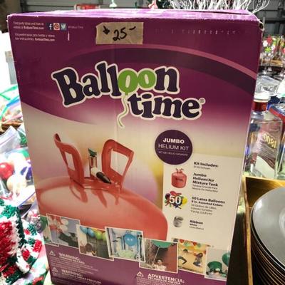 Helium balloon kit.