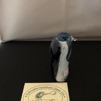 Handblown Glass Penguin