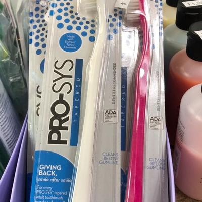 Many toothbrushes!